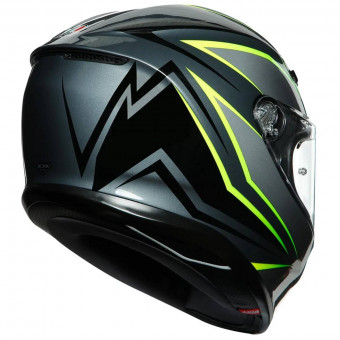 AGV K-6 Flash Grey Black Lime